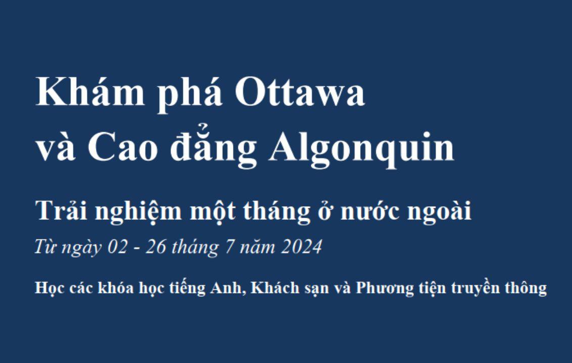 Khám phá Ottawa và Cao đẳng Algonquin