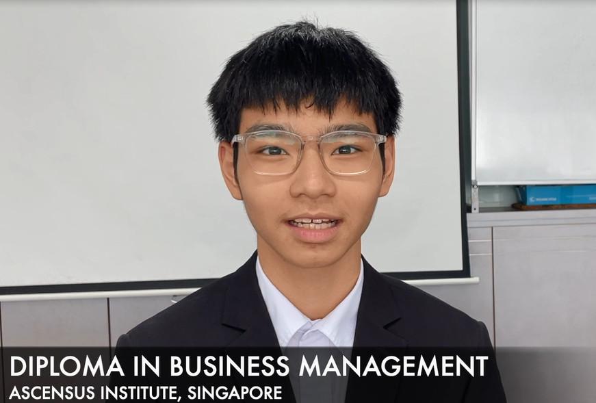 Nguyễn Hà Lâm - Chàng trai 17 tuổi lựa chọn du học Singapore ngành Diploma In Business Management