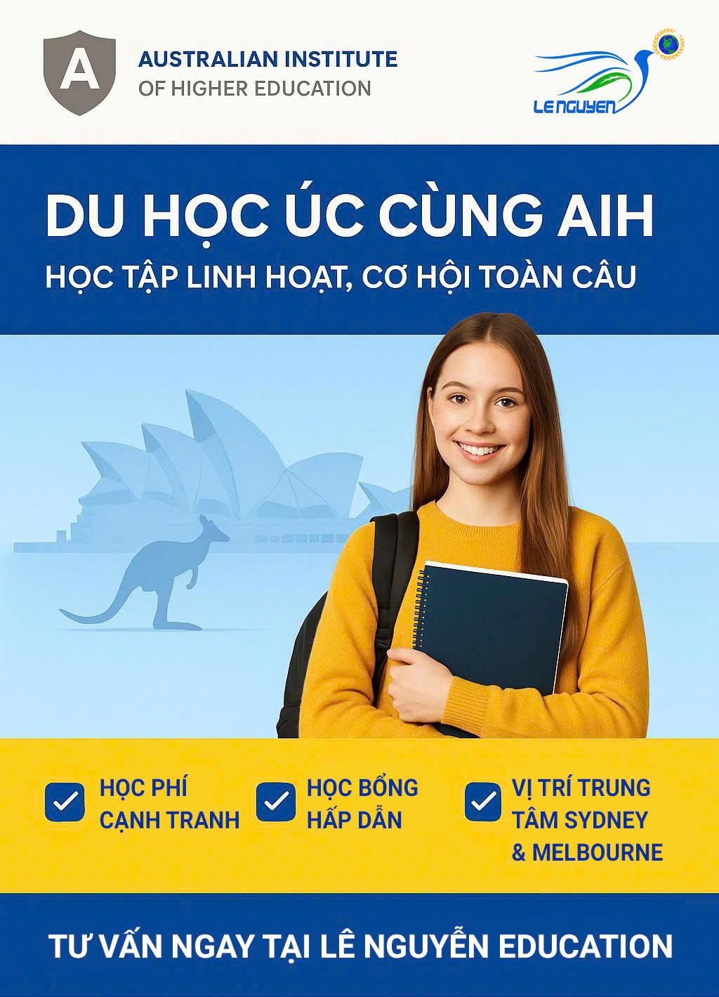 Du học Úc tại Australian Institute of Higher Education (AIH) – Bước đệm vững chắc cho sự nghiệp toàn cầu