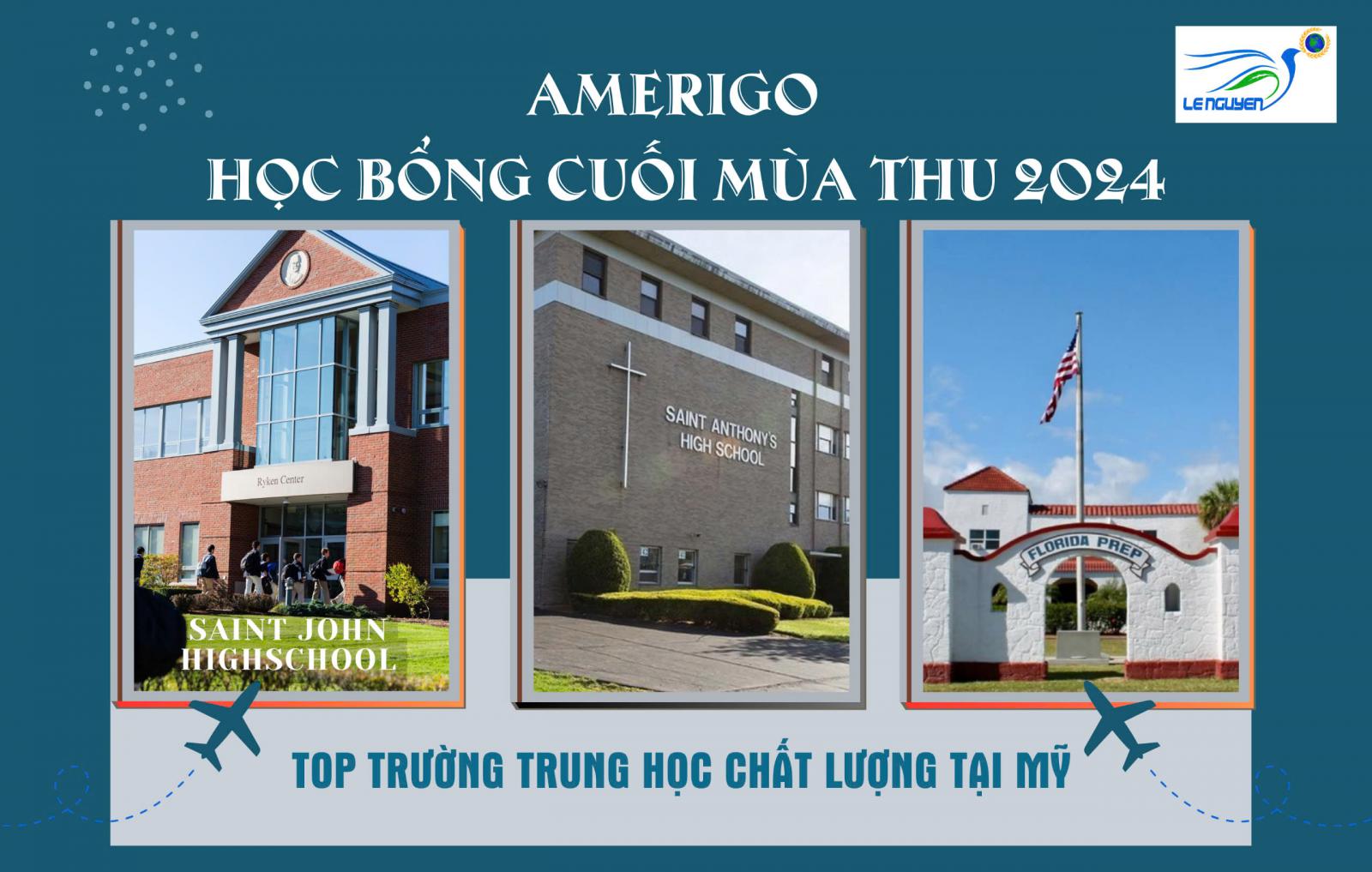 Cập nhật mới nhất từ AMERIGO - Học bổng lên tới 50% từ các trường trung học top đầu Mỹ cho cuối mùa thu 2024