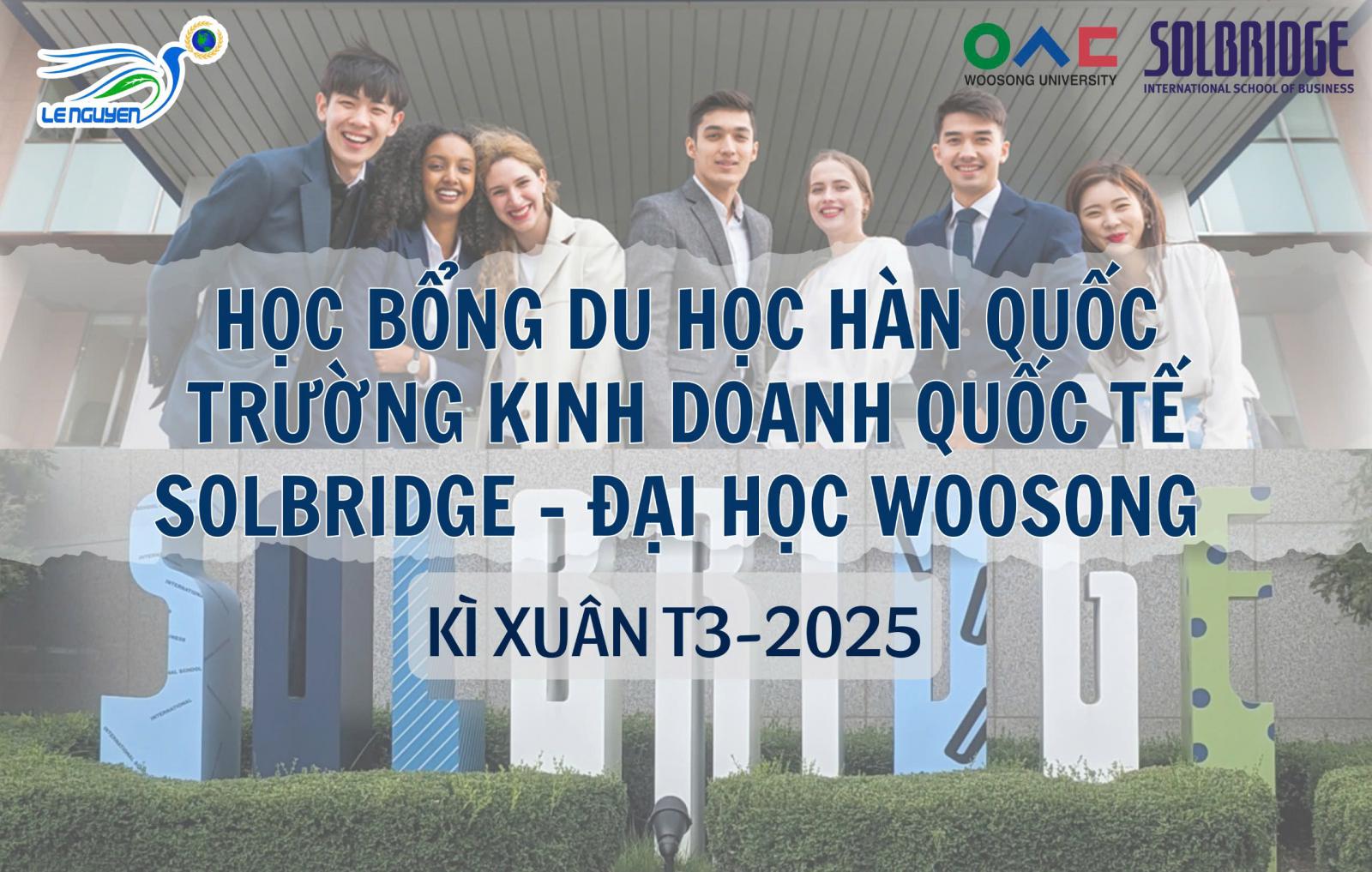 Solbridge Woosong - Học bổng du học Hàn Quốc hấp dẫn tới 100%