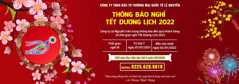THÔNG BÁO NGHỈ TẾT DƯƠNG LỊCH 2022